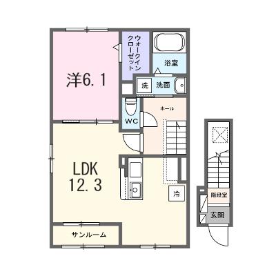 浄雲五番館 201【管理NO：1-028393301-02010】 ★家具家電は申し込み後に搬入します★ ★2026年12月下旬入居可能★の外観画像