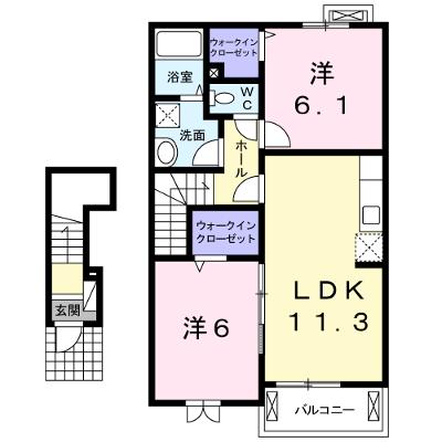 アンジール 203【管理NO：1-018014601-02030】 ★家具家電は申し込み後に搬入します 2026年08月中旬入居可能の外観画像