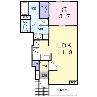 メゾン　ジャスティスＤ 102【管理NO：1-016171904-01020】 ★家具家電は申し込み後に搬入します★ ★2026年08月下旬入居可能★の外観画像