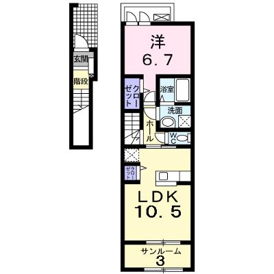バンデ　ハルト 205【管理NO：1-018528501-02040】 ★家具家電は申し込み後に搬入します 2026年07月下旬入居可能の外観画像