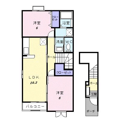 グリンフィールドＡ 201【管理NO：1-013911001-02010】 ★家具家電は申し込み後に搬入します★ ★2026年08月下旬入居可能★の外観画像