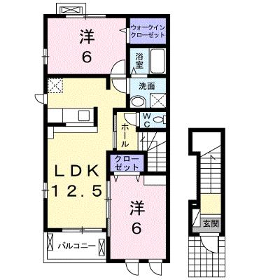 アンソレイユＡ 201【管理NO：1-018104101-02010】 ★家具家電は申し込み後に搬入します★の外観画像