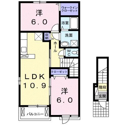 ルミエール　Ｂ 201【管理NO：1-022324502-02010】 ★家具家電は申し込み後に搬入します★の外観画像