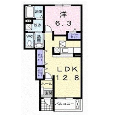 エスポワールヒルＢ 102【管理NO：1-014507702-01020】 ★家具家電は申し込み後に搬入します★ ★2026年08月下旬入居可能★の外観画像