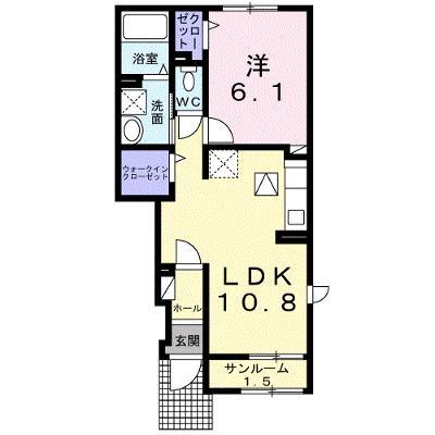 ルッコラ 104【管理NO：1-025862801-01040】 ★家具家電は申し込み後に搬入します★ ★2026年08月下旬入居可能★の外観画像