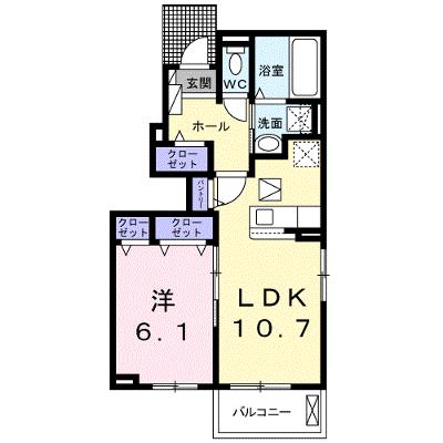オプス多肥　壱 101【管理NO：1-027117701-01010】 ★家具家電は申し込み後に搬入します 2026年09月中旬入居可能の外観画像