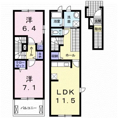 プリムロ－ズ　Ⅰ 201【管理NO：1-016566401-02010】 ★家具家電は申し込み後に搬入します★ ★2026年11月中旬入居可能★の物件写真1
