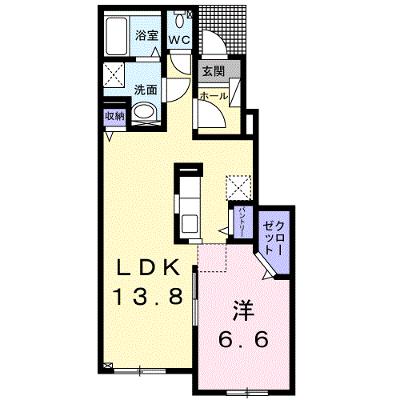 ボヌール・デ・ラ・メゾンⅠ 102【管理NO：1-021464001-01020】 ★家具家電は申し込み後に搬入します★の外観画像