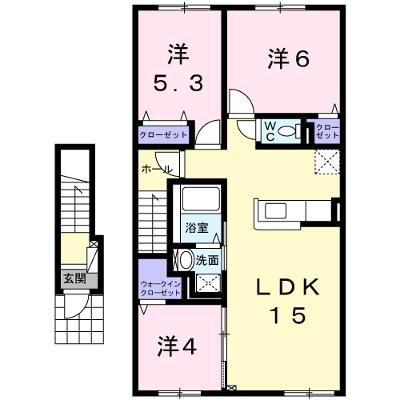 ボヌール・デ・ラ・メゾンⅡ 202【管理NO：1-021464002-02020】 ★家具家電は申し込み後に搬入します★ ★2026年09月中旬入居可能★の外観画像
