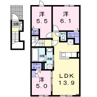 ボヌール　松風 202【管理NO：1-027336701-02020】 ★家具家電は申し込み後に搬入します★ ★2026年08月下旬入居可能★の外観画像