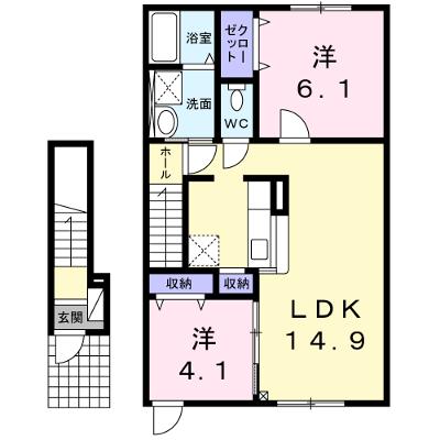 ベルカルム 202【管理NO：1-019906801-02020】 ★家具家電は申し込み後に搬入します★ ★2026年09月中旬入居可能★の外観画像