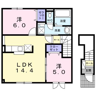 ノース　ステージ 201【管理NO：1-027297401-02010】 ★家具家電は申し込み後に搬入します★ ★2026年08月下旬入居可能★の外観画像