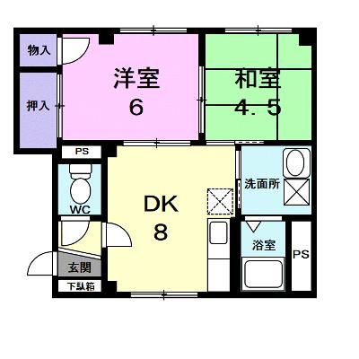 カイザー松森 202【管理NO：1-005433701-02020】 ★家具家電は申し込み後に搬入します★ ★2026年09月上旬入居可能★の外観画像