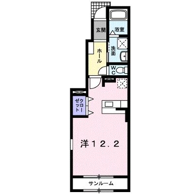 アタラクシアⅢ－Ｂ 105【管理NO：1-013595802-01040】 ★家具家電は申し込み後に搬入します★の外観画像