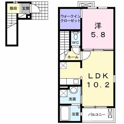 プリムヴェール 201【管理NO：1-018051501-02010】 ★家具家電は申し込み後に搬入します 2026年08月下旬入居可能の外観画像