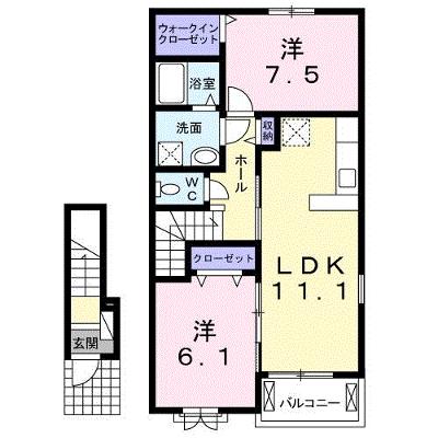 リズィエールⅡ 204【管理NO：1-019353602-02040】 ★家具家電は申し込み後に搬入します★ ★2026年09月中旬入居可能★の外観画像