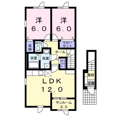 クレール 201【管理NO：1-018201501-02010】 ★家具家電は申し込み後に搬入します 2026年08月下旬入居可能の外観画像