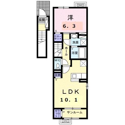 ヴィセオα 201【管理NO：1-027003401-02010】 ★家具家電は申し込み後に搬入します 2026年08月下旬入居可能の外観画像