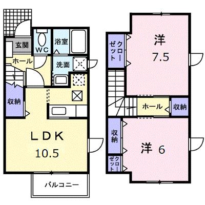 ホワイトリーフⅡ 101【管理NO：1-012447502-01010】 ★家具家電は申し込み後に搬入します★ ★2026年08月下旬入居可能★の外観画像