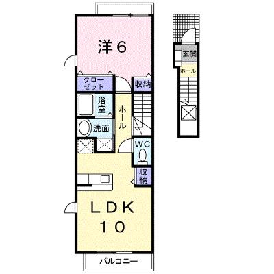 アンジュ　ＭⅡ 203【管理NO：1-014493401-02030】 ★家具家電は申し込み後に搬入します 2026年09月上旬入居可能の外観画像