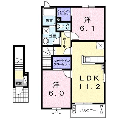 パレイシア 205【管理NO：1-019119201-02040】 ★家具家電は申し込み後に搬入します 2026年09月中旬入居可能の外観画像
