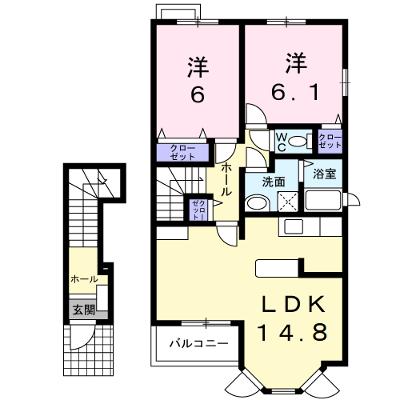 ヴィラ・リッツ 202【管理NO：1-014608601-02020】 ★家具家電は申し込み後に搬入します★ ★2026年08月下旬入居可能★の外観画像