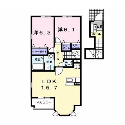 メゾン　シャルマンＢ棟 205【管理NO：1-014995602-02040】 ★家具家電は申し込み後に搬入します 2026年09月上旬入居可能の外観画像