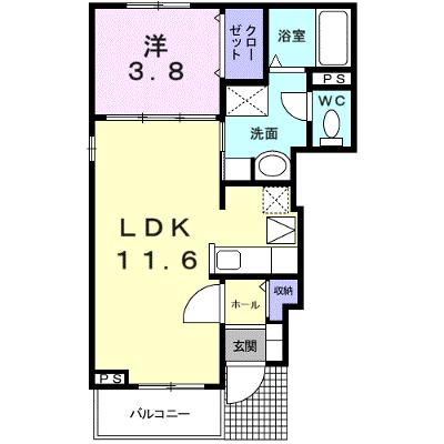 シリウス　Ｋ（ケー） 101【管理NO：1-020386201-01010】 ★家具家電は申し込み後に搬入します★ ★2026年09月上旬入居可能★の外観画像