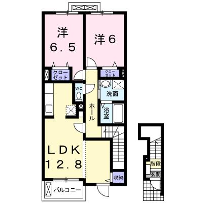 ソレアードＤ 203【管理NO：1-017073702-02030】 ★家具家電は申し込み後に搬入します★ ★2026年09月上旬入居可能★の外観画像
