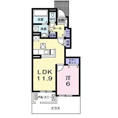 ラビットレジデンス八日市 105【管理NO：1-025840901-01050】 ★家具家電は申し込み後に搬入します 2026年09月中旬入居可能の外観画像