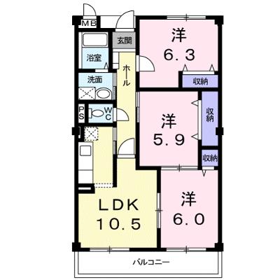プリムヴェール 303【管理NO：1-007721101-03030】 ★家具家電は申し込み後に搬入します 2026年08月下旬入居可能の外観画像