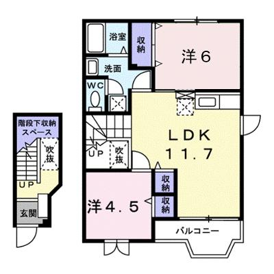 カーサルーラル 201【管理NO：1-009411101-02010】 ★家具家電は申し込み後に搬入します 2026年08月下旬入居可能の外観画像