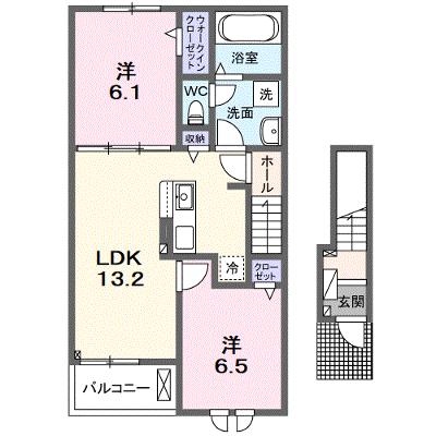 ライズ 206【管理NO：1-027015501-02050】 ★家具家電は申し込み後に搬入します 2026年10月中旬入居可能の外観画像