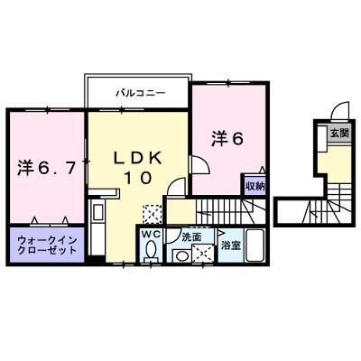 ディアレスト 203【管理NO：1-013578701-02030】 ★家具家電は申し込み後に搬入します 2026年08月中旬入居可能の外観画像