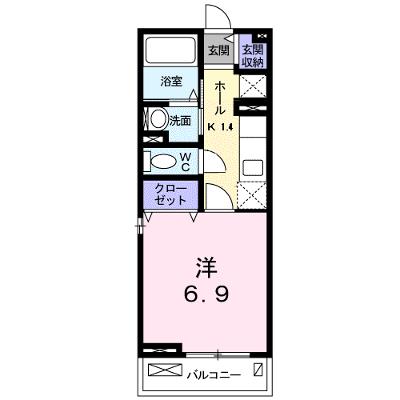 フェリーチェ 206【管理NO：1-018889501-02050】 ★家具家電は申し込み後に搬入します 2026年08月下旬入居可能の外観画像