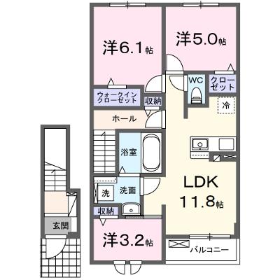 クラール倉治Ｅ 202【管理NO：1-028498001-02020】 ★家具家電は申し込み後に搬入します★ ★2026年09月下旬入居可能★の外観画像
