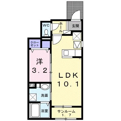 メゾン・ダンダン 101【管理NO：1-027960101-01010】 ★家具家電は申し込み後に搬入します 2026年08月下旬入居可能の外観画像