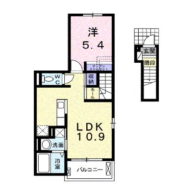 ユリウス　南江戸　Ⅱ 201【管理NO：1-023261202-02010】 ★家具家電は申し込み後に搬入します★の外観画像