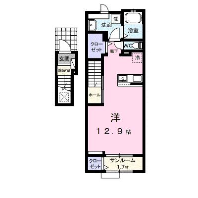（仮）観音寺新町２丁目アパート 202【管理NO：1-028818601-02020】 ★家具家電は申し込み後に搬入します 2026年12月上旬入居可能の外観画像