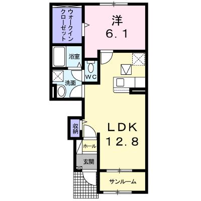 サンライズ 104【管理NO：1-025647601-01040】 ★家具家電は申し込み後に搬入します★ ★2026年08月下旬入居可能★の外観画像