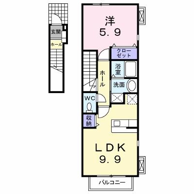プラティークＡ 201【管理NO：1-013280601-02010】 ★家具家電は申し込み後に搬入します★ ★2026年08月下旬入居可能★の外観画像