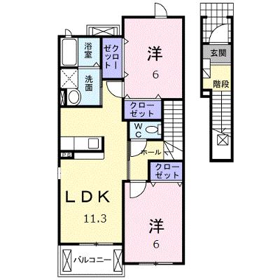 メゾンフィオーレ 204【管理NO：1-014250201-02040】 ★家具家電は申し込み後に搬入します 2026年07月下旬入居可能の外観画像