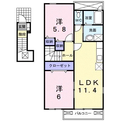 メゾン・ド・パール 201【管理NO：1-014757501-02010】 ★家具家電は申し込み後に搬入します★ ★2026年08月下旬入居可能★の外観画像