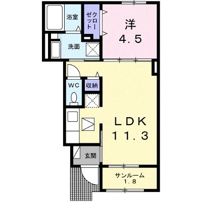 エスペランサ田代 105【管理NO：1-027920301-01050】 ★家具家電は申し込み後に搬入します★ ★2026年09月中旬入居可能★の外観画像