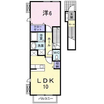フルーブ・レゾネートＢ 204【管理NO：1-014022902-02040】 ★家具家電は申し込み後に搬入します★の外観画像