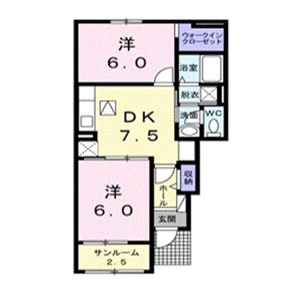 サンライズ　ヒル 102【管理NO：1-099398601-01020】 ★家具家電は申し込み後に搬入しますの外観画像