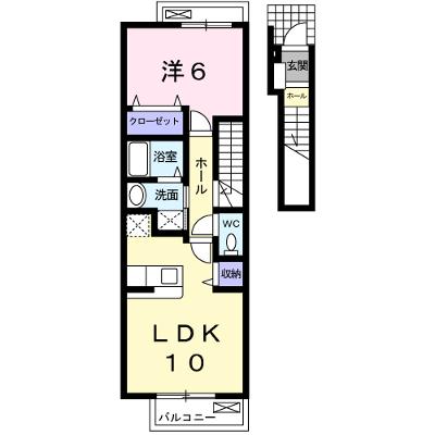 コーポ天王 203【管理NO：1-017280501-02030】 ★家具家電は申し込み後に搬入します★ ★2026年08月下旬入居可能★の外観画像