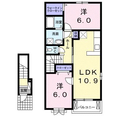 ドッグ・ウッド・ベル 204【管理NO：1-023473701-02040】 ★家具家電は申し込み後に搬入します★ ★2026年09月上旬入居可能★の外観画像