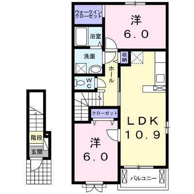 ハピネス２ 203【管理NO：1-020260801-02030】 ★家具家電は申し込み後に搬入します★ ★2026年08月下旬入居可能★の外観画像