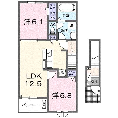 ネオブライツⅠ 202【管理NO：1-027678901-02020】 ★家具家電は申し込み後に搬入します 2026年09月中旬入居可能の外観画像